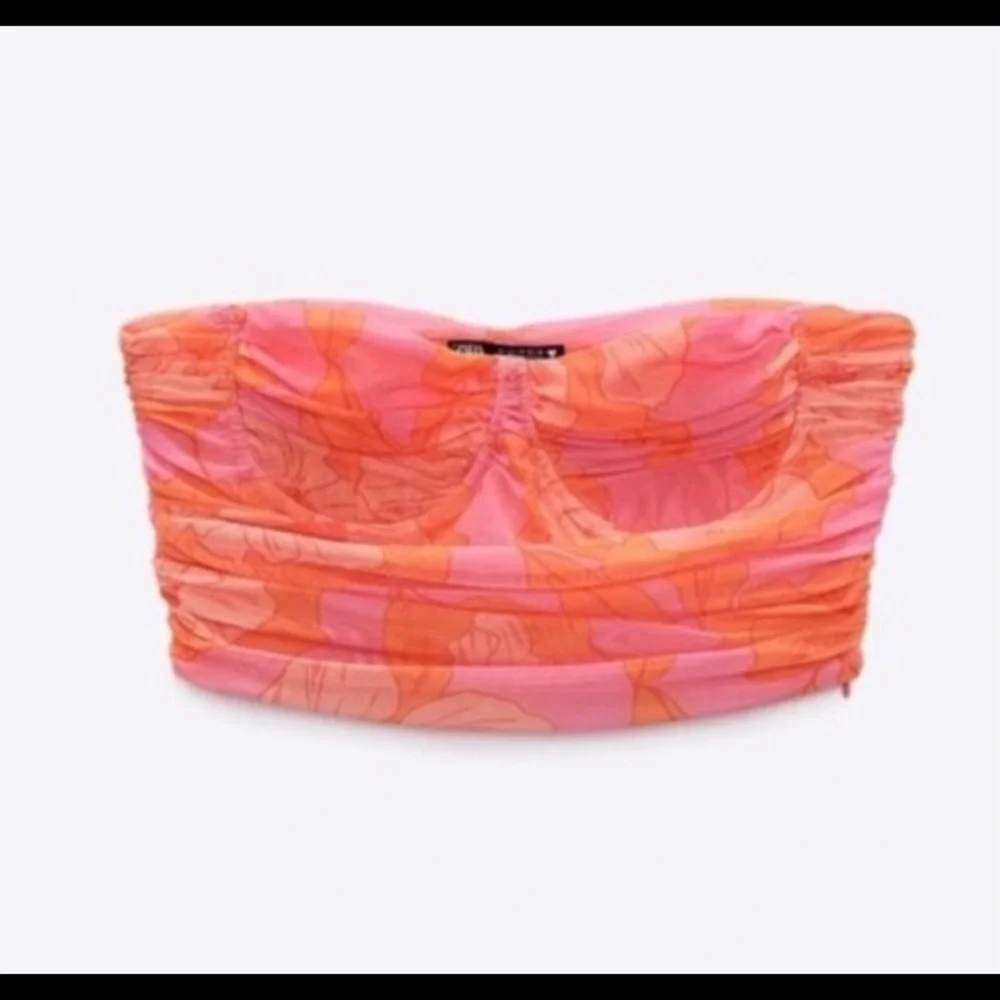 Zara Tulle Bustier Crop Top. NWT. Size Small. - Picture 7 of 11